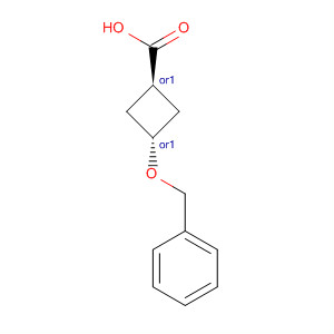 Cyclobutanecarboxylic acid, 3-(phenylmethoxy)-, trans-结构式