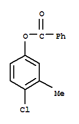 Structure of 4-chloro-m-cresyl benzoate