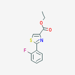 Structure of Ethyl 2-(2-fluorophenyl)-1,3-thiazole-4-carboxylate
