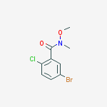 5-Bromo-2-chloro-N-methoxy-N-methylbenzamide结构式