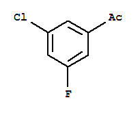 Structure of 3-CHLORO-5-FLUOROACETOPHENONE