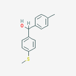 Structure of (4-methylphenyl)-(4-methylsulfanylphenyl)methanol