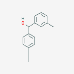(4-tert-butylphenyl)-(3-methylphenyl)methanol结构式