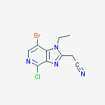 Structure of (7-BroMo-4-chloro-1-ethyl...