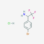 Benzenemethanamine, 4-bromo-a-(trifluoromethyl)-, hydrochloride结构式