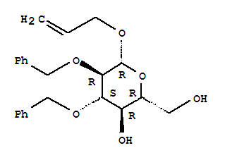Structure of ALLYL-2,3-DI-O-BENZYL-BETA-D-GLUCOPYRANOSIDE