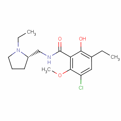 Structure of S(-)-ETICLOPRIDE HYDROCHLORIDE