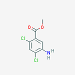 Methyl 5-amino-2,4-dichlorobenzoate结构式