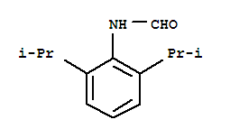 N-(2,6-二异丙基苯基)甲酰胺结构式