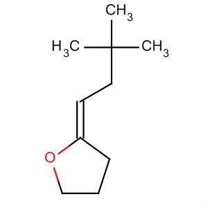 Structure of Furan, 2-(3,3-dimethylbutylidene)tetrahydro-, (E)-
