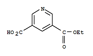 Structure of PYRIDINE-3,5-DICARBOXYLIC ACID MONOETHYL ESTER