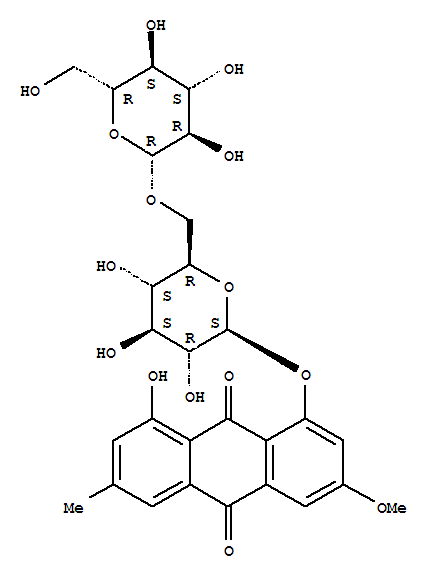 Structure of physcion diglucoside