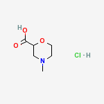 Structure of 4-METHYL-MORPHOLINE-2-CARBOXYLIC ACID