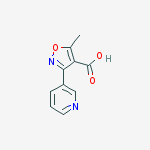 Structure of 5-methyl-3-(3-pyridinyl)-1,2-oxazole-4-carboxylic Acid
