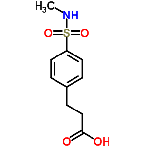 Structure of 3-{4-[(methylamino)sulfonyl]phenyl}propanoic acid