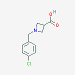 1-(4-Chlorobenzyl)azetidine-3-carboxylic acid结构式