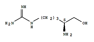 ((4S)-4-氨基-5-羟基戊基)胍结构式
