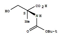 Structure of N-BOC-ALPHA-METHYL-L-SERINE