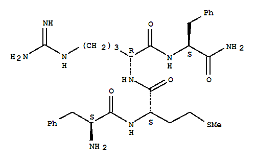 PHENYL-METHIONINE-D-ARGININE-PHENYL AMIDE)结构式