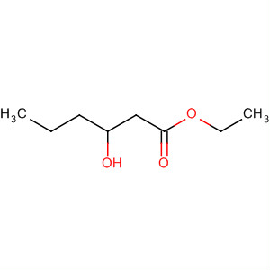 Structure of Hexanoic acid, 3-hydroxy-, ethyl ester, (3R)-