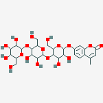 Structure of 4-methylumbelliferyl-beta-D-cellotrioside