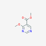 Structure of methyl 4-methoxypyrimidine-5-carboxylate