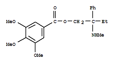 Structure of DESMETHYL TRIMEBUTINE HCL