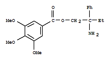 Structure of 3,4,5-Trimethoxybenzoic Acid 2-Amino-2-phenylbutyl Ester