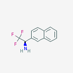(1r)-2,2,2-trifluoro-1-naphthalen-2-ylethanamine结构式