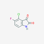 Structure of 4-chloro-5-fluoroisatin