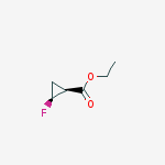 Structure of (cis)-ethyl 2-fluorocyclopropanecarboxylate