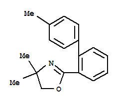 Structure of 4,4-DIMETHYL-2-(4-METHYL-2-BIPHENYLYL)-2-OXAZOLINE