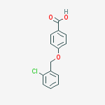 Structure of Benzoic acid, 4-[(2-chlorophenyl)methoxy]-