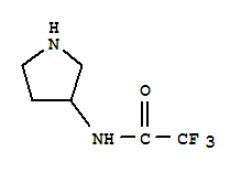 Structure of 3-(TRIFLUOROACETAMIDO)PYRROLIDINE HYDROCHLORIDE