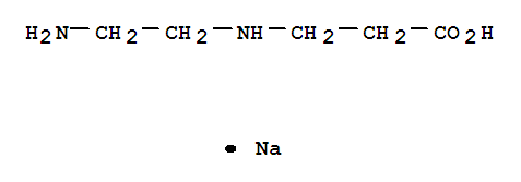 Structure of sodium N-(2-aminoethyl)-beta-alaninate