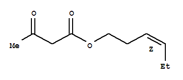 Structure of (Z)-hex-3-enyl acetoacetate