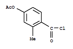 Structure of Benzoyl chloride,4-(acetyloxy)-2-methyl-