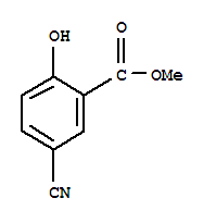 Structure of 5-CYANO-2-HYDROXY-BENZOIC ACID METHYL ESTER