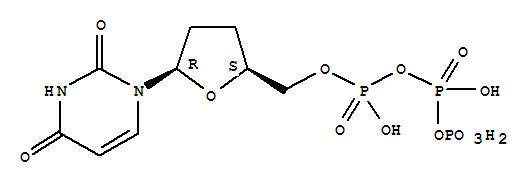 2,3-dideoxyuridine-5-triphosphate结构式