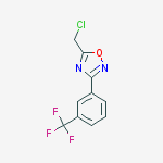Structure of 1,2,4-Oxadiazole, 5-(chloromethyl)-3-[3-(trifluoromethyl)phenyl]-