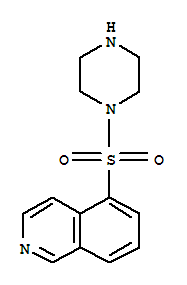 Structure of 1-(5-ISOQUINOLINESULFONYL)PIPERAZINE, DIHYDROCHLORIDE