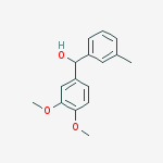 Structure of (3,4-dimethoxyphenyl)-(3-methylphenyl)methanol