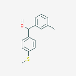 (3-methylphenyl)-(4-methylsulfanylphenyl)methanol结构式