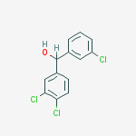 Structure of (3-chlorophenyl)-(3,4-dichlorophenyl)methanol