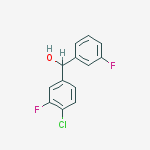 Structure of (4-chloro-3-fluorophenyl)-(3-fluorophenyl)methanol