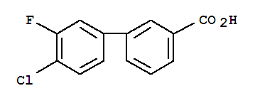 Structure of 3-(2-Chloro-4-fluorophenyl)benzoic acid