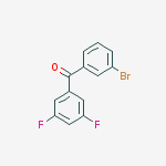 Structure of 3-BROMO-3,5-DIFLUOROBENZOPHENONE