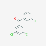 Structure of 3,3,5-TRICHLOROBENZOPHENONE