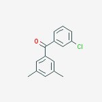 Structure of 3-CHLORO-3,5-DIMETHYLBENZOPHENONE