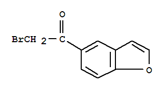 Structure of 1-(1-BENZOFURAN-5-YL)-2-BROMO-1-ETHANONE